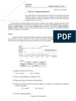 BioGeo10 Ficha de Trabalho - Transporte Membranar