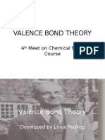 Valence Bond Theory: 4 Meet On Chemical Bond Course