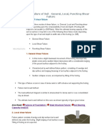 Modes of Shear Failure of Soil