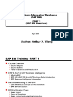 SAP BW Training Part 1