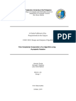 Time Complexity Computation of An Algorithm Using Asymptotic Notation