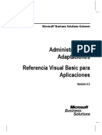 Administrador de Adaptaciones Referencia VBA