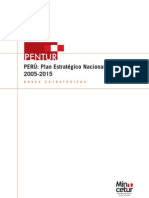 PENTUR - PERÚ: Plan Estratégico Nacional de Turismo 2005-2015