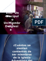 La Diferencia Entre Un Miembro y Un Discipulo - PowerPoint