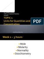 CHM 421 - ToPIC 1 - Calculations