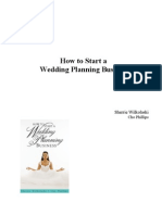 How To Start A Wedding Planning Business