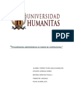 Procedimientos Administrativos en Materia de Contribuciones PDF