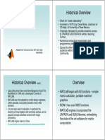 Matlab: Historical Overview