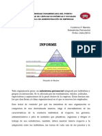 Informe de Subsistema Psicosocial