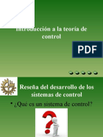 Introducción A La Teoría de Control