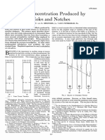 Stress Concentration Produced by Holes and Notches: D, W, D/W - D/W