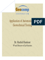 Application of Automation in Geotechnical Testing