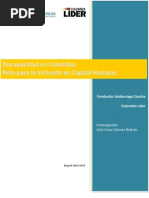 Discapacidad en Colombia: Reto para La Inclusión en Capital Humano