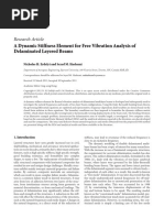 A Dynamic Stiffness Element For Free Vibration Analysis of Delaminated Layered Beams