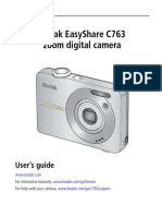 Kodak Easyshare C763 Zoom Digital Camera: User'S Guide