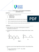 Faculty of Electrical & Electronics Engineering Assignment Test 1