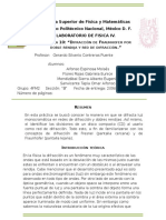 Difracción de Fraunhofer Por Doble Rendija y Red de Difracción