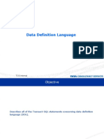 Data Definition Language: TCS Internal