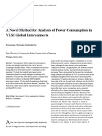 A Novel Method For Analysis of Power Consumption in VLSI Global Interconnects