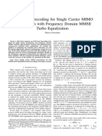 SVD-based Precoding For Single Carrier MIMO Transmission With Frequency Domain MMSE Turbo Equalization