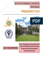 Prospectus Aiims DM-MCH July 2016