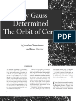 How Gauss Determined The Orbit of Ceres