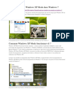 Installer Et Utiliser Windows XP Mode Dans Windows 7