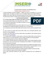 EDITAL EMSERH Atualizado 2016 em PDF