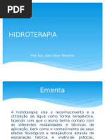 Introdução A Hidroterapia