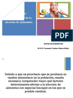 Los Factores Determinantes de La Elección de Alimentos