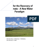 Water For The Recovery of The Climate A New Water Paradigm