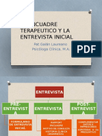 El Encuadre Terapeutico y La Entrevista Inicial