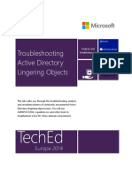 Troubleshooting Active Directory Lingering Objects