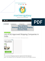 List of DG Approved Shipping Companie