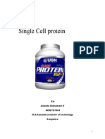 Single Cell Protein: By-Ananda Subramani K 1MS07BT004 M.S.Ramaiah Institute of Technology Bangalore