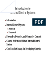 Introduction To Internal Control System