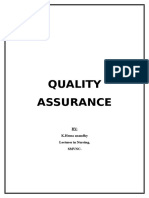 Quality Assurance