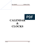 Clock and Claender