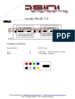 ECU: Suzuki Swift 1.6: Connect As Below