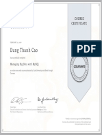 Coursera SQL Certificate