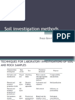 Soil Investigation Methods