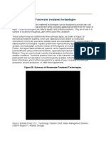 Figure 28: Summary of Wastewater Treatment Technologies