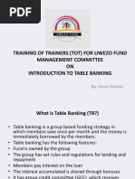 Introduction To Table Banking PDF