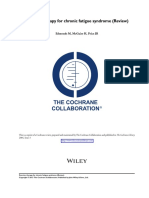 Edmonds M. Et Al. Exercise Therapy For Chronic Fatigue Syndrome. Cochrane Database Syst Rev 2004 3 CD003200