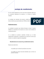 Material Clase Mol-Rendimiento