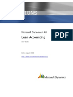 Microsoft Dynamics AX Lean Accounting