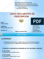 Juicio Declaratio de Prescripcion