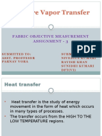 Moisture Vapor Transfer Theory: Fabric Objective Measurement Assignment - 3