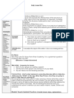 Daily Lesson Plan Test Prep Choice Menu