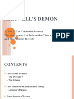 A Presentation On 'Maxwell's Demon'